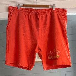 AC/DC Men's Vibrant Orange Athletic Shorts